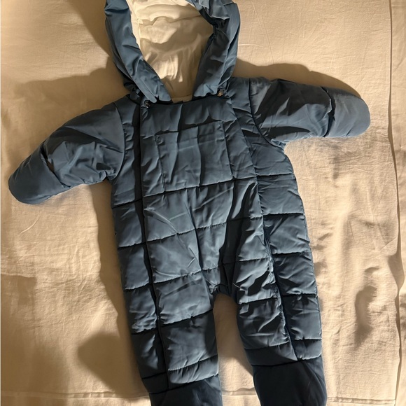 Jacadi Cozy Blue Baby Snowsuit
